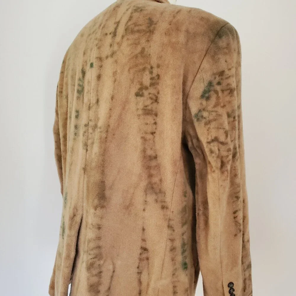 Ralph Lauren Loro Piana cowboy camel wool blazer camo green brown tan gray 46 L